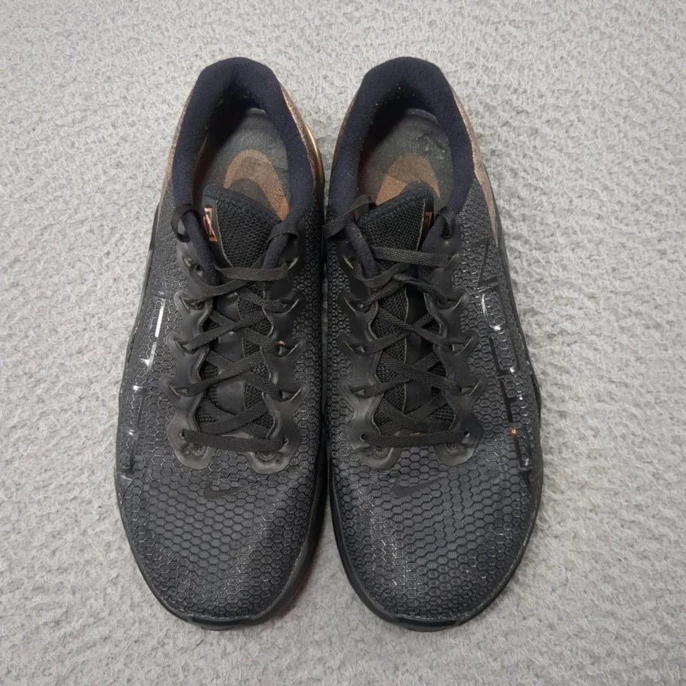 Nike Metcon 5 Shoes Womens Size 10 Black Copper Cross Training Gym AT3145-060